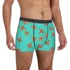 Unterhose, Aqua-Seestern-Unterwäsche, niedliches Tier-Männchen-Höschen-Muster, bequeme Boxershorts, kurze große Größe