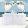 Saia de mesa 6 pés/9 pés diamante de quatro lados para decoração de festa de aniversário de casamento el banquete configuração de palco capa surround