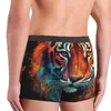 Mutande Tigre Intimo Testa di animale Immagine accattivante Design sexy Pantaloncini Slip Marsupio Uomo Taglie forti Tronco