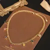Ожерелья с подвесками SpringLady, винтажное ожерелье золотого цвета, цепочка из розового кварца, изумруда и драгоценных камней для женщин, коктейльная вечеринка, изящные ювелирные изделия, подарки