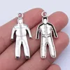 Charms 10pcs 39x18mm Protective Suit Pendant Antique Silver Color For DIY Jewelry Making Zinc Alloy Findings
