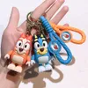 Cartoon Dog Keychain Soft Rubber PVC Car Pendant School Bag Silicone Anime Birthday Gift