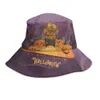 I cappelli di Halloween sono divertenti e carini per bambini e adulti Nuovo cappello estivo da pescatore Cappello con visiera parasole Cappello con stampa pipistrello fantasma Cappello da sole unisex Halloween