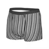 Underpants Striped Pattern Underwear Black And White Art Man Shorts Briefs Cute Boxershorts Custom Oversize Panties