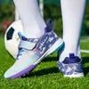 Sneakers Kids Football Boots Soccer Shoes TF Grass Anti-Slip Training Cleats Football Futsal Sneaker Child's Sports Footwear Storlek 30-39 231021