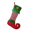 Natal meia pendurado meias natal rústico personalizado meias natal floco de neve decorações festa de família suprimentos de férias
