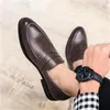 Dress Shoes Leather Men's Youth British Style Formal Casual Business High-Grade Wedding Bridegroom Suit Height Increasin