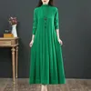 Urban Sexy Dresses Oversize Women Long Dress for Autumn Winter Vertical Grain Wave Half High Collar Pullover Slim Bottom Botte Sweater Lady Dresses 231021