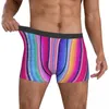 Onderbroeken Regenbooggestreept ondergoed Boxershorts met kleurrijke print Trenky herenslipjes Elastische shorts Slips Verjaardagscadeau