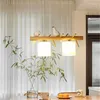 Lustres Nordique bois lustre arbre verre lumière ombre oiseau lampe pour table à manger cuisine île créative bar café décoration maison