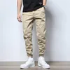 Męski dżinsy męski w stylu mody mody khaki proste projektant Casual Cargo Spodnie kombinezon streetwear hip hop joggers harem