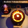 Diffusori di oli essenziali Vulcano Fuoco Fiamma Umidificatore Diffusore di aromi Olio essenziale con telecomando Medusa per fragranze per la casa Nebbia Mak Fumatori 231021