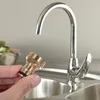 Adaptateur de lavabo tout en cuivre, fleurs décoratives, connecteur de tuyau d'arrosage, eau du robinet, universel pour la maison, 2 pièces