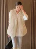 Women's Fur Vest Women Faux Coat 2023 Winter V Neck Sleeveless Loose Solid Jackets Fashion Outerwear Warm Y2k Ladies Coats