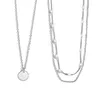 Halsketten mit Anhänger, gestapelte Halskette mit Perlenverschluss, zarte und hervorragende Textur für Ehefrau, Mutter, Tochter, Freunde