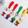 Porte-clés personnalisé en caoutchouc souple PVC, jouets de décompression, pendentif de voiture, sac d'école en Silicone, cadeau d'anniversaire Anime