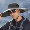 バックパッキングのための日焼け止めポリエステルの通気性男性登山キャップ