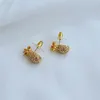 Collier et boucles d'oreilles en forme d'ananas pour femmes, ensemble de boucles d'oreilles simples et élégantes, goutte de fruits, accessoires de fête féminins