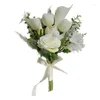 Hochzeitsblumen, Braut mit Blumen, klassischer Stil, kleines, frisches Simulationsbündel, Buque De Noiva Para Casamento