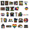 54pcs color series personality cool creative refrigerator decoration PVC scooter graffiti waterproof car stickers