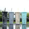 Tumblers Eco-friendly Iced Coffee Cup Food Grade Cold Drink Double Wall Daily Drinking Tea Drinkware