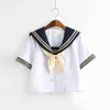 Ensembles de vêtements 2023 Chemise à col marin Mode Filles Uniforme scolaire Hauts Uniformes d'étudiants Top Anime japonais JK