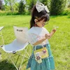 Handbags Pearl Hand Bags Kids Mini Clutch Bag Cute Bear Wallet Crossbody Bag for Baby Girls Small Coin Pouch Kid Money Bag Purse 231021