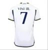 Vini Jr Jerseys 23 24 Bellingham Soccer Real Madrids Benzema Finals Champions 14フットボールシャツプレーヤーバージョンModric Rodrygo Camiseta Kids Kit 2023 2024ユニフォーム