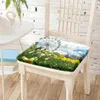 Pillow Sunset Beach Ferris Wheel Print Chair Polyester Memory Foam Recliner Floor Bedroom Chairs Pad For Home Decoration