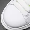 Męskie buty skórzane jesienne splicing małe białe buty grube podeszwy Wygodne oddychane buty deski 10A54
