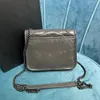 2023 designer bag classic fatty metal ball shoulder diagonal leather bag Oil wax leather messenger bag