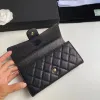 Top Luxury Designer Hand Bag Moda Bolsas Mulheres Bolsas Titulares de Cartão Carteira Quilted Sacos Flap Clássico Tote Cordeiro Pele Caviar Mulheres Bolsa Preta Pochette