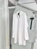 Damenblusen Design Damenmode Weiß Langarm All Match Bluse Dame Sexy Rückenfrei Umlegekragen Slim Top Shirts