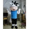 Halloween Cow Mascot Costume Cartoon de haute qualité personnage du thème Carnival Adults Taille de Noël Fête d'anniversaire Tenue de fantaisie