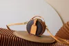 Crossbody Bag Women's Wallet Bill Holder Luxury Handbag Round Mini Ryggsäck med ikonisk hårdvara Tygväska Fashion Objekt#44699