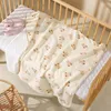 Blankets Baby Wrap Blanket Receiving Breathable Bedding Crib Infant Stroller