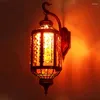 Настенный светильник Юго-Восточной Азии, креативный стеклянный светильник ручной работы в стиле ретро, домашний декор для бара, кафе, столовой, коридора, светильники
