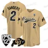 Maglie da baseball College Colorado Buffaloes Shedeur Sanders Sy'veon Wilkerson Dylan Edwards Travis Hunter Anthony Hankerson Xavier Weaver Jimmy Horn Jr Woods