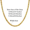 Chokers Fashion Men Stainless Steel Chain Necklace Gold Color Byzantine Punk Necklaces Male Jewelry Gifts Drop 231021