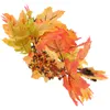 Bougeois Maple Couronne de maison Goods décor Couronnes Party Berry Harvest Festival Festival Silk Tissu Ornement Ornement artificiel