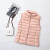 Womens Down Parkas Women Sleeveless Puffer Jackets Autumn Winter Light Duck Vest Jacket 90% White Female Coat 231021