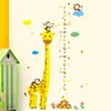 Wall Stickers MAMALOOK Cartoon Jungle Animals Monkey Giraffe Children Height Measure For Kids Room Sticker Home Decoration