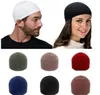 Vinter stickad muslimska män bön hattar varma manliga mössor mössa islamiska ramadan judiska kippah homme hatt men039s wrap head2514808