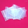 Pochettes à bijoux 500 pièces 9 13cm, sacs en plastique transparents à fermeture éclair, sac d'emballage de voyage Transparent pour cadeaux, accessoires de pochette