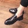 Dress Shoes Mens Spring Leather Business Height Increasing Insole Trendy Versatile Casual Young Sports