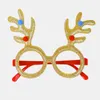 Accessoires pour cheveux, plusieurs motifs, décorations de noël, articles de lunettes polyvalents, montures de lunettes bonhomme de neige, bois lisse