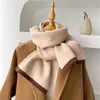 Solid Cashmere Warm Women Scarf Casual Sticked Skinny Korean Style Woolen Yarn Soft Bandana Long NeckerChief Echarpe 231021