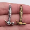 Charms 10st 31x15mm Pendant Hammer Tool Charm Pendants for Jewelry Making Antique Silver Plated