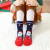 5pairs/Los Cartoon Kinder Weihnachtssocken Winter warmes Baumwollbaby Tolder Socken 1-12y Jungen Mädchen Frohe Weihnachten Kinder Kleidung