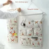 Shopping Bags 7 Pockets Cotton Wall Mounted Storage Bag Home Room Closet Door Sundries Clothes Hanging Holder Cosmetic Toys Organizer